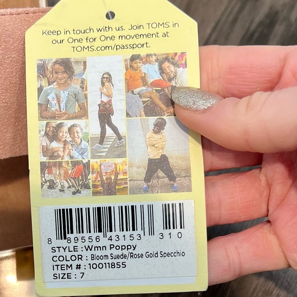 NWT TOMS Sandals, Size 7 - Picture 5 of 6